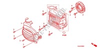 VENTILATEUR ET COUVERCLE DE RADIATEUR pour Honda ZOOMER 50 de 2012