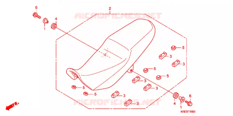 SELLE Honda MOTO 150 NX 2012  NXR150ESDB