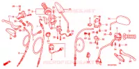 LEVIER DE GUIDON   CABLE   COMMODO pour Honda NXR 150 BROS KICK START de 2010