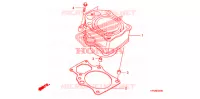 CYLINDRE pour Honda FOURTRAX 420 RANCHER 4X4 Electric Shift CAMO de 2010
