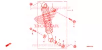 AMORTISSEUR ARRIERE pour Honda FOURTRAX 420 RANCHER 4X4 Electric Shift de 2010