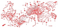 GARDE BOUE ARRIERE pour Honda FOURTRAX 420 RANCHER 2X4 Electric Shift de 2010