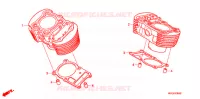 CYLINDRE pour Honda SHADOW VT 750 ABS TWO TONE de 2010