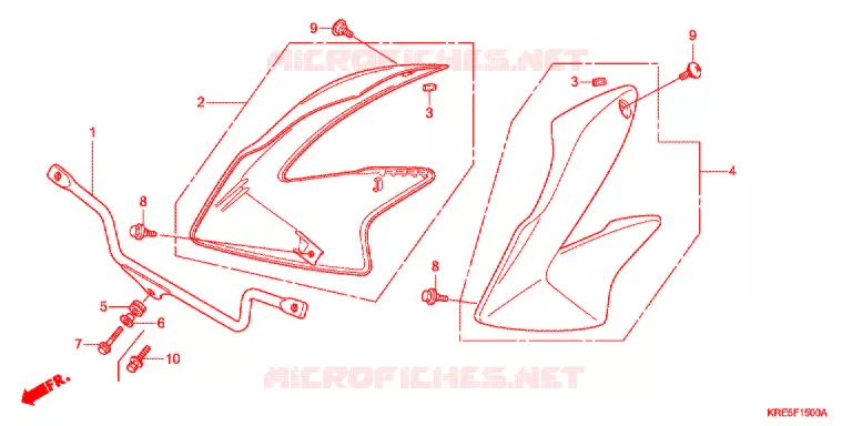 OUIES DE RADIATEUR Honda MOTO 150 NX 2011  NXR150ESB