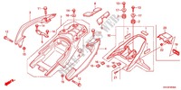 GARDE BOUE ARRIERE pour Honda NXR 150 BROS Electric Start, front Disk de 2011