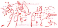 LEVIER DE GUIDON   CABLE   COMMODO pour Honda NXR 150 BROS KICK START de 2011