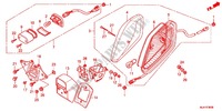 FEU ARRIERE (VT750CA/CS) pour Honda SHADOW VT 750 ABS TWO TONE de 2012