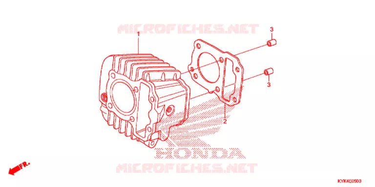 CYLINDRE Honda MOTO 110 CRF 2013  CRF110FD