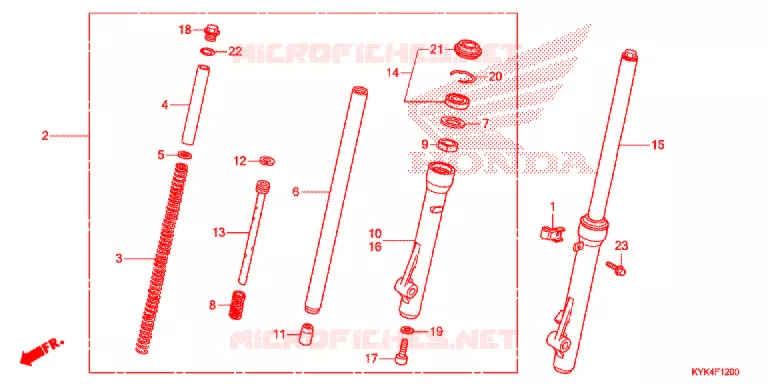 FOURCHE Honda MOTO 110 CRF 2013  CRF110FD