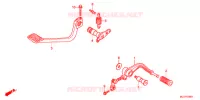 PEDALE pour Honda F6B 1800 GOLD WING de 2013