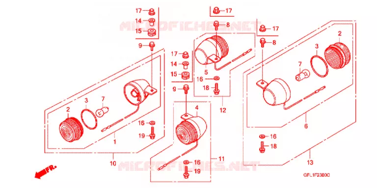 CLIGNOTANT Honda MOTO 50 MONKEY 2015  Z50JC_M
