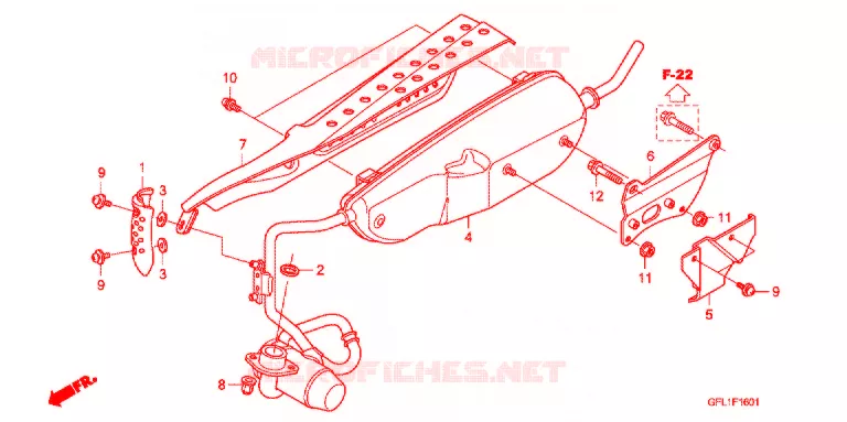 SILENCIEUX D'ECHAPPEMENT (Z50J9,B,C,E) Honda MOTO 50 MONKEY 2017  Z50JC_M