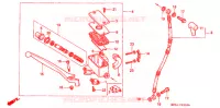 MAITRE CYLINDRE DE FREIN AVANT pour Honda GL 1500 GOLD WING ASPENCADE de 1991