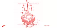 CYLINDRE pour Honda XR 250 Without speed warning light de 1998