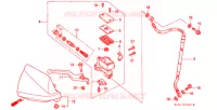 MAITRE CYLINDRE DE FREIN AVANT pour Honda XR 250 Without speed warning light de 1998