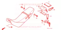 SELLE pour Honda XR 250 Without speed warning light de 1998