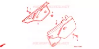 COUVERCLES LATERAUX pour Honda CRM 250 With speed warning light de 1993