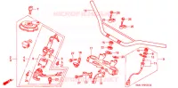 GUIDON   TE DE FOURCHE pour Honda CRM 250 With speed warning light de 1993
