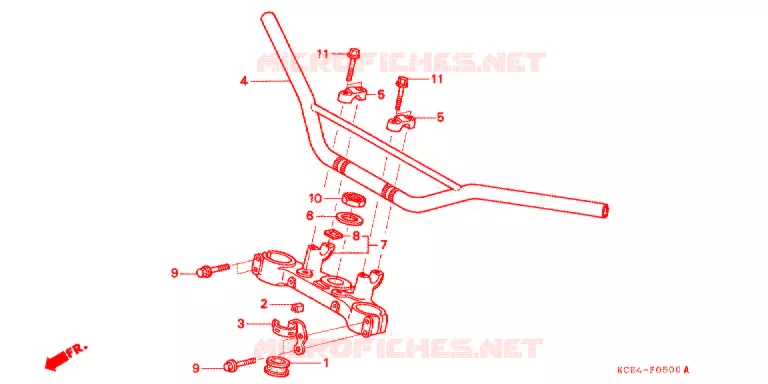 GUIDON Honda MOTO 250 XR 2004  XR250R4