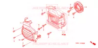 VENTILATEUR ET COUVERCLE DE RADIATEUR pour Honda RUCKUS 50 de 2003