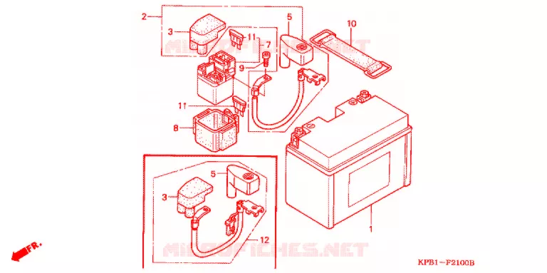 BATTERIE Honda SCOOTER 250 REFLEX 2003  NSS2503_A