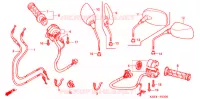 COMMODO   LEVIER   CABLE pour Honda REFLEX 250 de 2004