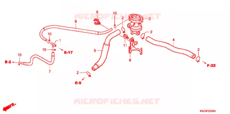 COMMANDE INJECTION D'AIR SOUPAPE Honda SCOOTER 250 REFLEX 2004  NSS2504_A