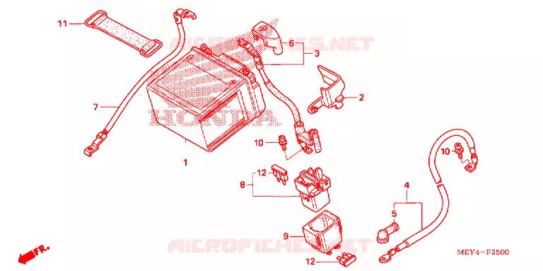 BATTERIE Honda MOTO 450 CRF 2005  CRF450X5