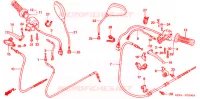 LEVIER DE GUIDON   CABLE   COMMODO pour Honda RUCKUS 50 BLACK de 2005