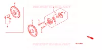 POMPE A HUILE pour Honda RUCKUS 50 BLACK de 2005