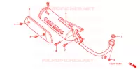 SILENCIEUX D'ECHAPPEMENT pour Honda RUCKUS 50 BLACK de 2005