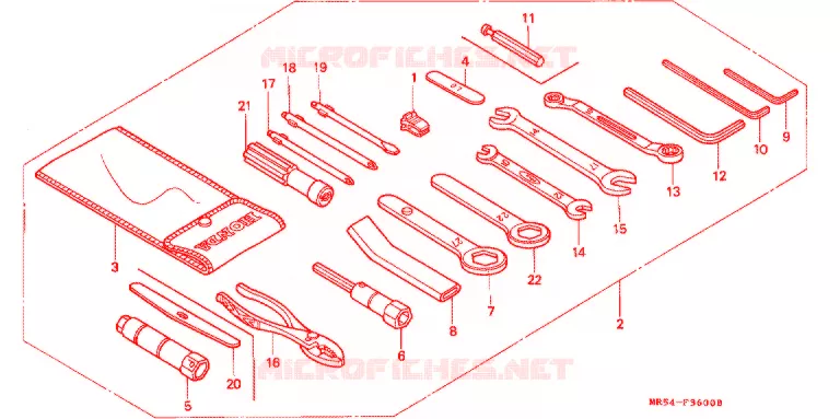 OUTIL Honda MOTO 800 PC800 1996  PC800T