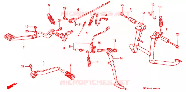 PEDALE Honda MOTO 800 PC800 1996  PC800T