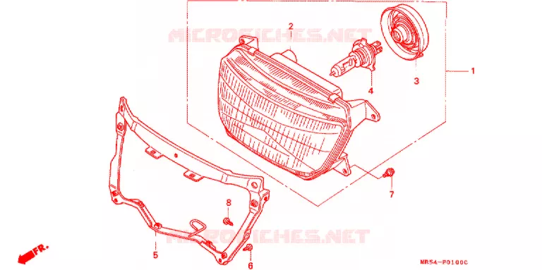 PHARE Honda MOTO 800 PC800 1996  PC800T