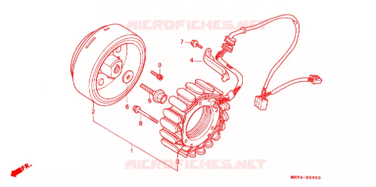 ALTERNATEUR Honda MOTO 800 PC800 1996  PC800T