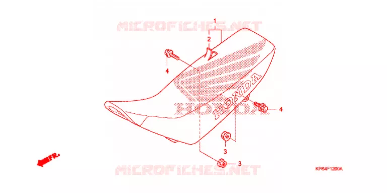 SELLE Honda MOTO 230 CRF 2006  CRF230F6