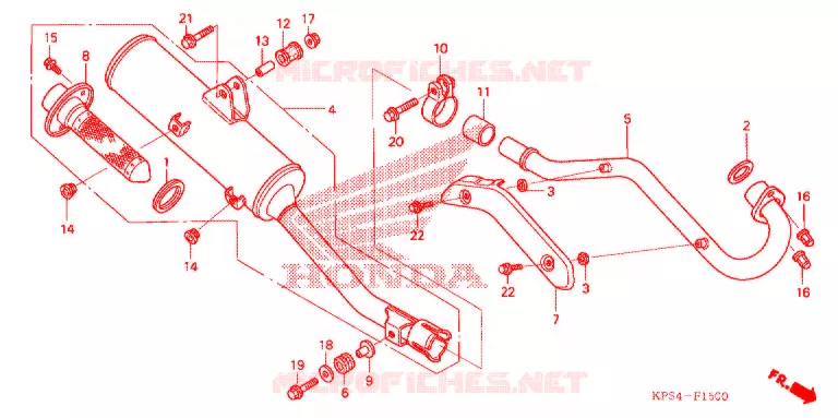 SILENCIEUX D'ECHAPPEMENT Honda MOTO 230 CRF 2006  CRF230F6