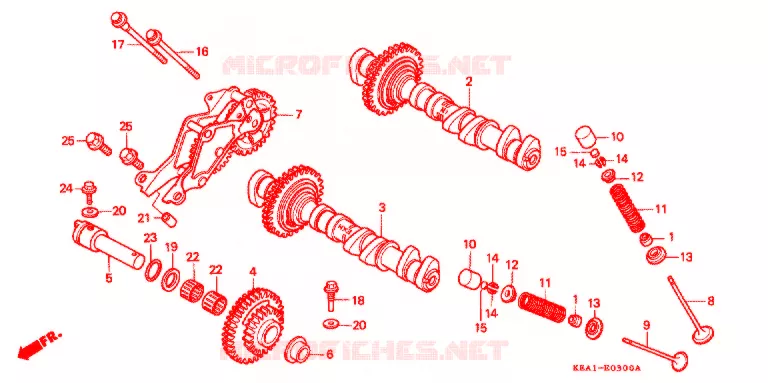 ARBRE A CAMES - SOUPAPE Honda MOTO 250 HORNET 2000  CB250FY