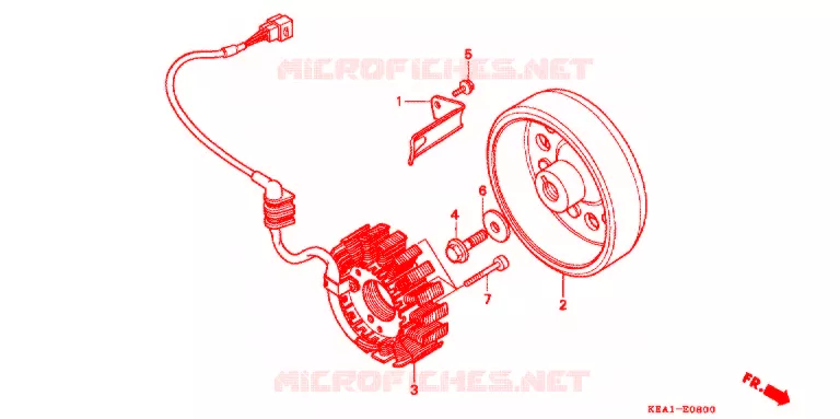 ALTERNATEUR Honda MOTO 250 HORNET 2005  CB250F3