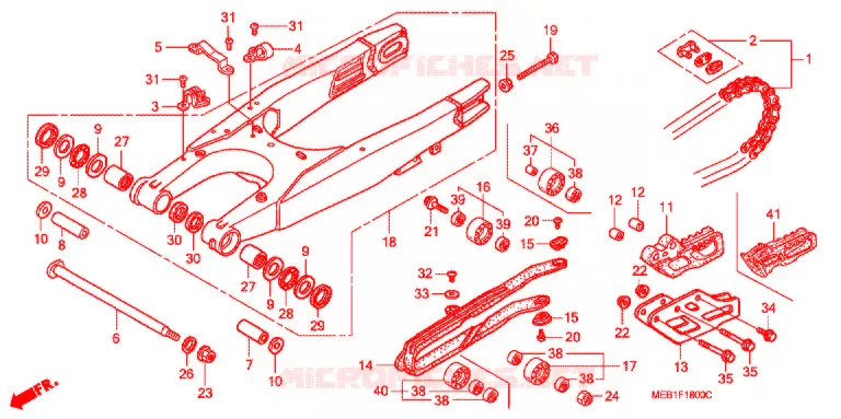 BRAS OSCILLANT Honda MOTO 450 CRF 2004  CRF450R4