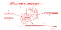 AUTOCOLLANTS (FJS400A/D/FJS600A/D5 8) pour Honda SILVER WING 400 de 2006