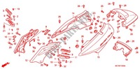CARENAGE ARRIERE (FJS400A/D/FJS600A/D5 8) pour Honda SILVER WING 400 de 2005