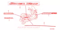 AUTOCOLLANTS (FJS400A/D/FJS600A/D5 8) pour Honda SILVER WING 600 de 2005
