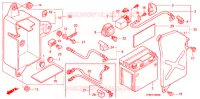 BATTERIE pour Honda FTR 223 MODEL STANDARD de 2006