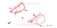 COUVERCLES LATERAUX (1) pour Honda FTR 223 MODEL STANDARD de 2006