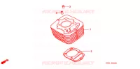 CYLINDRE pour Honda FTR 223 MODEL STANDARD de 2006