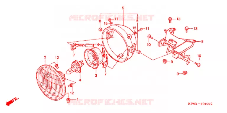 PHARE Honda MOTO 223 FTR 2005  FTR2235