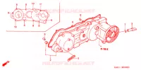 COUVERCLE GAUCHE pour Honda 50 GYRO CANOPY DECK TYPE de 1993