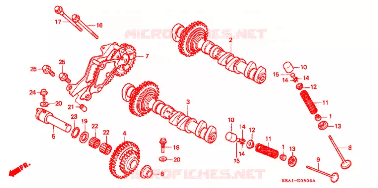 ARBRE A CAMES - SOUPAPE Honda MOTO 250 HORNET 2007  CB250F7