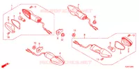 CLIGNOTANT pour Honda CB 250 F ABS de 2016